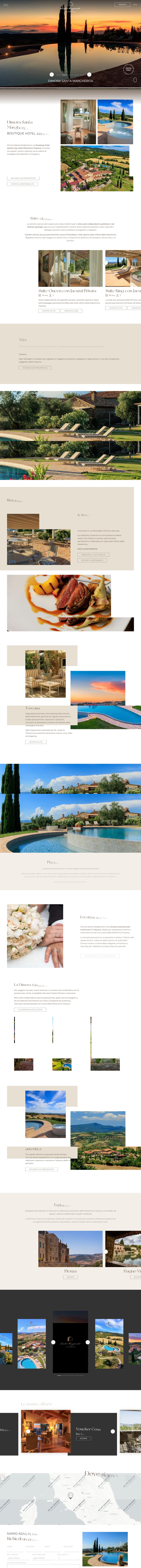 La parte alta del sito di Dimora Santa Margherita